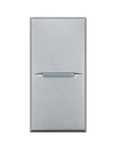 Bouton-poussoir Bticino axolute 2p n° 10a gris clair hc4044